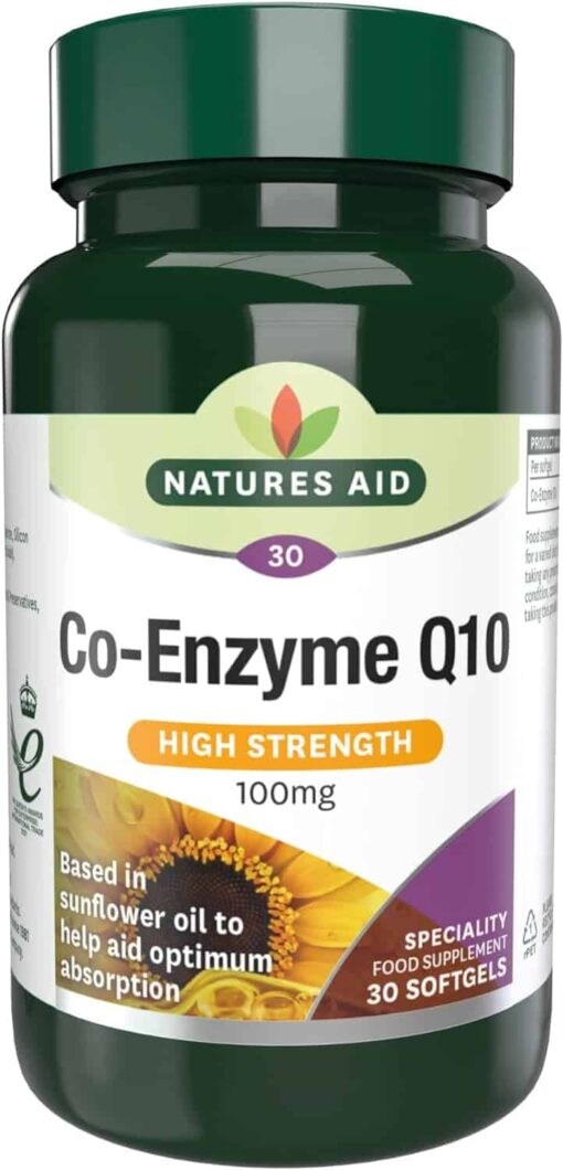 NATURES AID CO ENZYME Q10, 100mg, 30 GELULES – Image 3