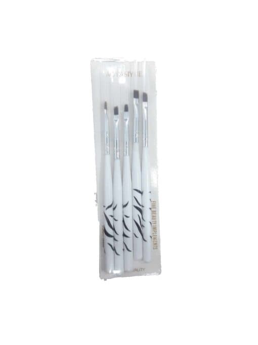 AOYASIYUE  ensemble pinceaux blanc gel  5 pieces soin ongle