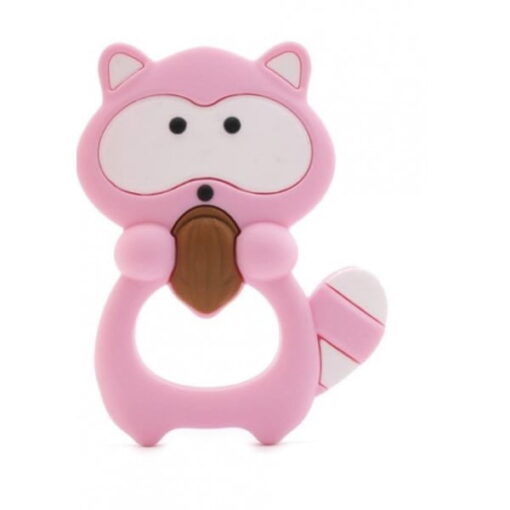 BABY PUR anneau de dentition racoon 4m+ ROSE