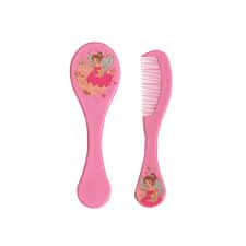 baby pur brosse et peigne ref:BD31295 rose