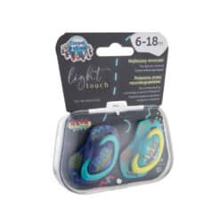 CANPOL BABIES 2 SUCETTE UNIVERSELLE 6-18M NEON LOVE BLEU