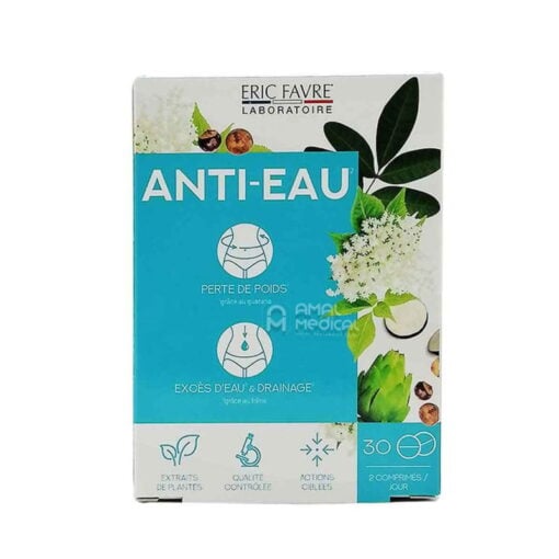 ERIC FAVRE anti eau 30 comprimes (Emballages défectueux )