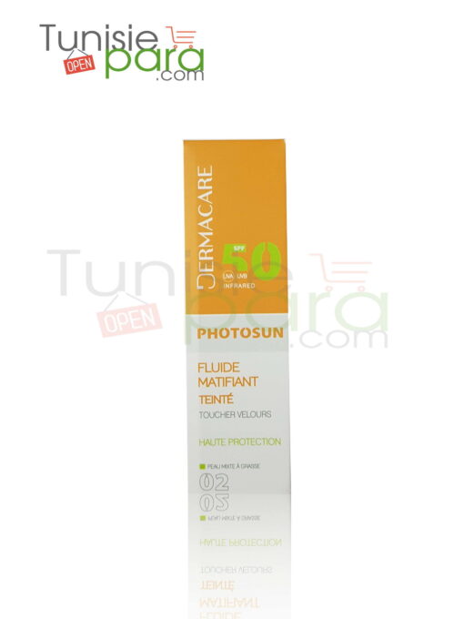 Dermacare Photosun fluide matifiant teinté SPF 50 N 02  50 ml peaux mixte à grasses 50 ml