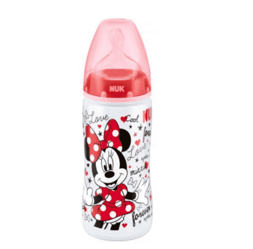 NUK biberon mickey girl-rouge 300ml