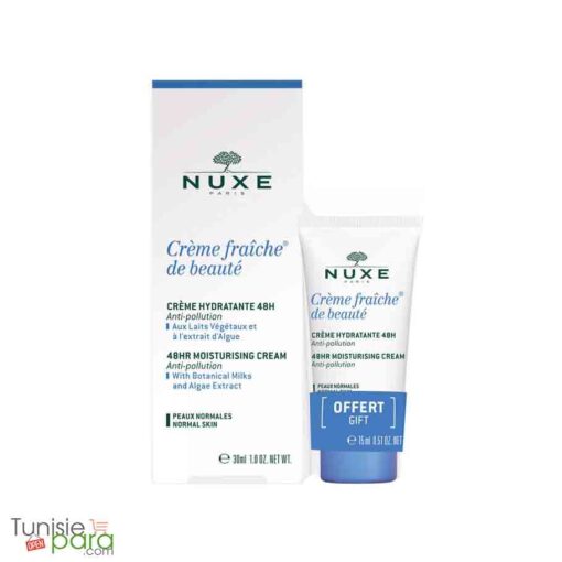 Nuxe Crème Fraîche de Beauté Crème repulpante (P.N) 48H 30 ml + 3en1 15 ml Offert – Image 2