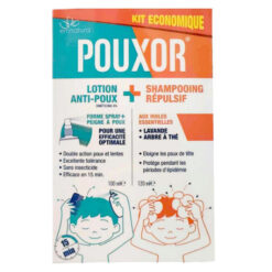 pouxor kit lotion + shampoing repulsif