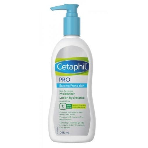 Cetaphil Pro eczema Lotion Hydratante Corps Peaux sèches Sensibles 295ml – Image 2