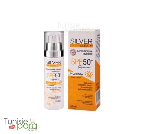 Silver clear ecran solaire invisible spf 50+ 50ml – Image 2