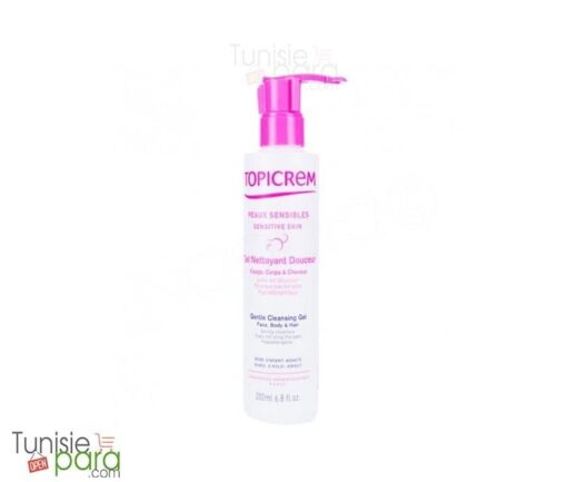 TOPICREM GEL NETTOYANT DOUCEUR CORPS ET CHEVEUX 200ml