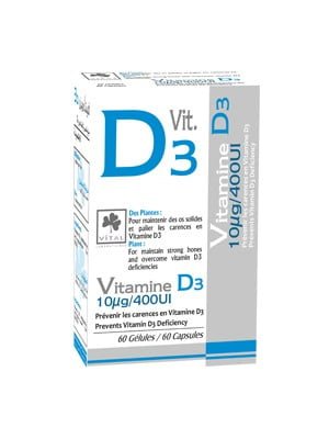 VITAL Vitamine D3 30 gélules – Image 2