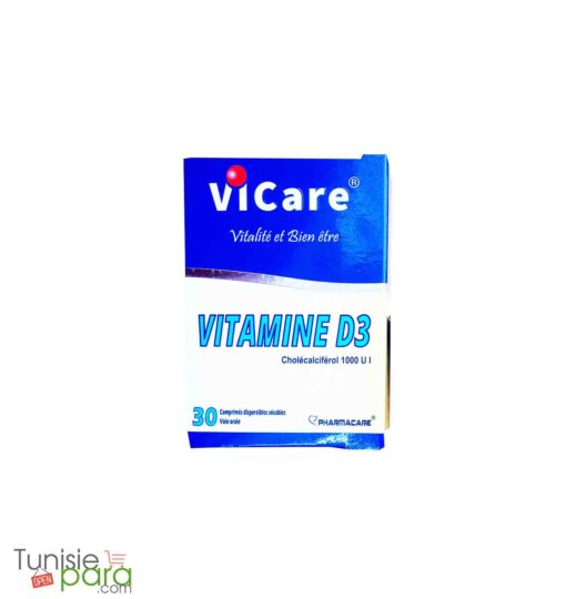 PHARMACARE VICARE vitamine D 1000UI 30 Comprimés – Image 2