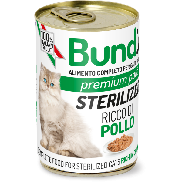 BUNDY CAT STERILISED CHICKEN 400 GR