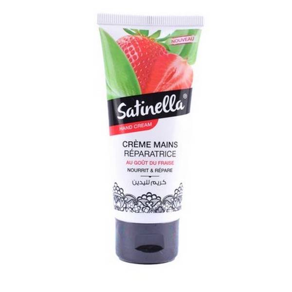 Satinella crème mains réparatrice fraise 100ml