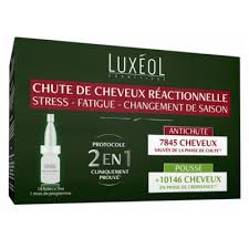LUXEOL chute cheveux reactionnelle 2en1 amp 7 ml b14