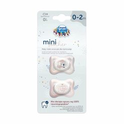 Canpol 2 Sucettes Symetriques Silicone 0-2mois Mini Rose 23/910