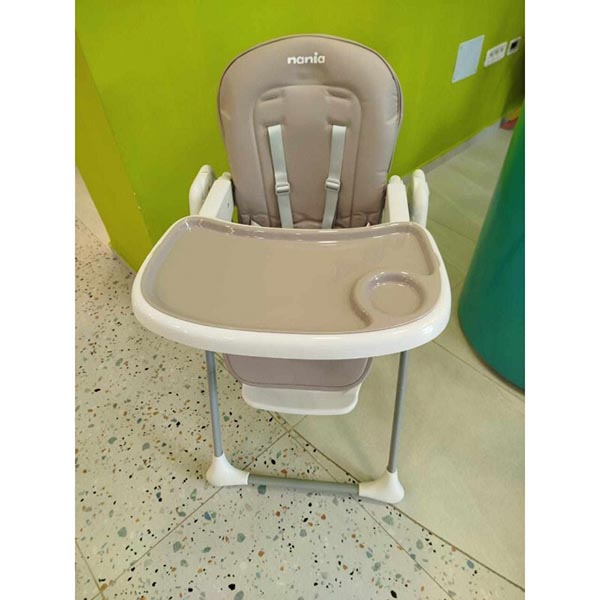 Chaise Haute Bebe Bianco Nania Taupe