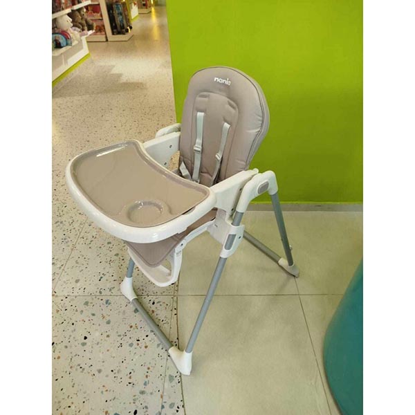 Chaise Haute Bebe Bianco Nania Taupe