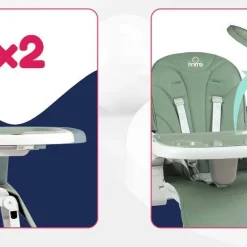 CHAISE HAUTE PRIMA BÉBÉ PICCOLA GRIS