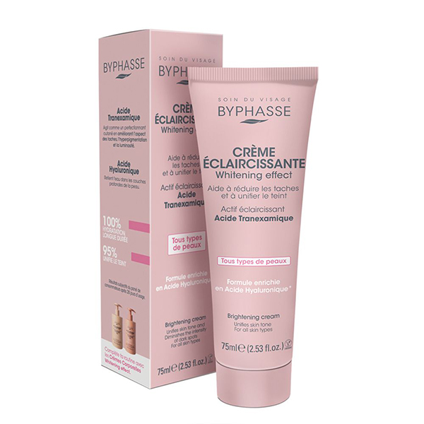 BYPHASSE CREME ECLAIRCISSANTE VISAGE - TOUS TYPES DE PEAUX 75ML