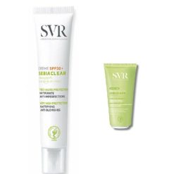 SVR pack sebiaclear spf50 + Sebiaclear creme lavante 55ML offert