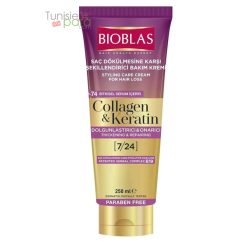 BIOBLAS CREME SOIN COIFFANTE ANTI CHUTE COLLAGEN ET KERATIN 250ML