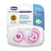 Chicco Physio Air Sucette 2 Pièces ROSE 0-6 M