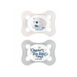 Canpol 2 Sucettes Symetriques Silicone 0-2mois Mini gris 23/910