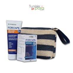 Forcapil Trousse Cheveux Et Ongles 180 Gélules + Shampoing Fortifiant 200ML(Offert)