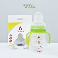 YA'MAMA biberon col large vert avec bras 330ml