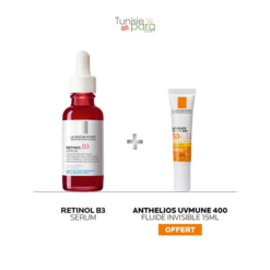 La Roche Posay Coffret Sérum Rétinol B3 30ml + Fluide Invisible Anthelios UVmune 400 SPF50+ 15ml OFFERT