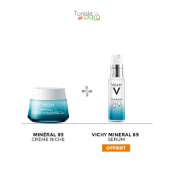 Vichy Minéral 89 Crème Hydratante Riche 50ml + Minéral 89 Booster Sérum 10ml Offert