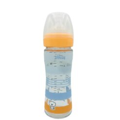CHICCO biberon oranger en verre garçons 240ml