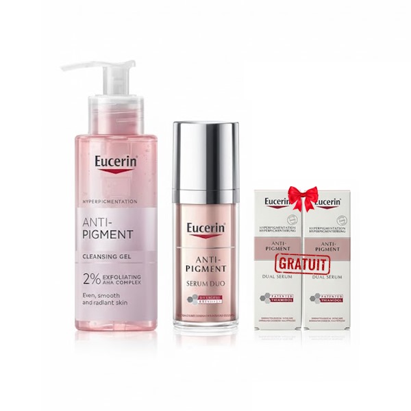 eucerin coffret soin anti pigment gel + serum