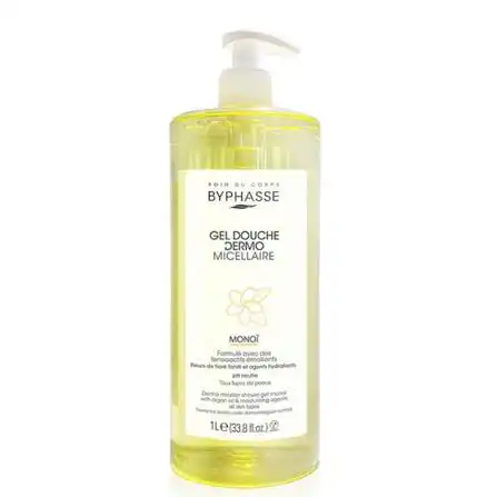 BYPHASSE Gel DOUCHE DERMO MICELLAIRE MONOI 1L