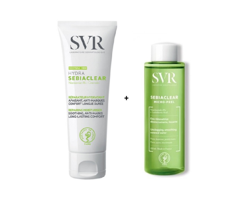 SVR sebiaclear hydra pack micro peel + creme hydratante