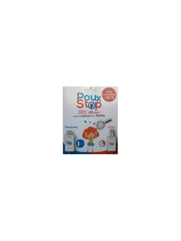 Medicare POUXSTOP Shampooing anti poux + Lotion assainissante