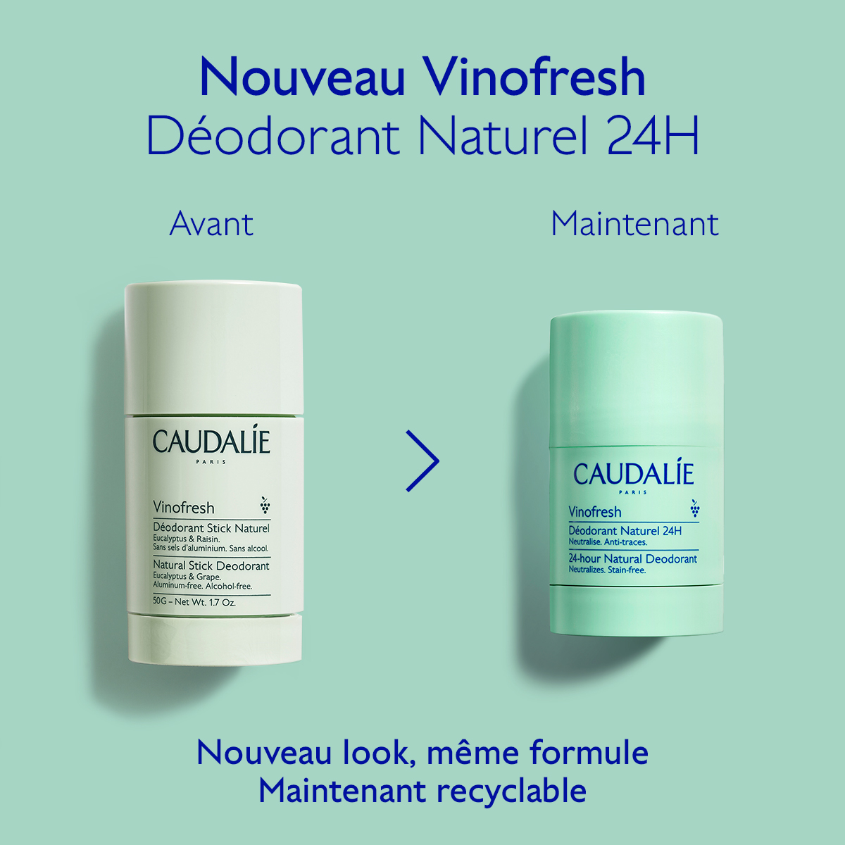 Caudalie Déodorant Stick Naturel Vinofresh – Image 4