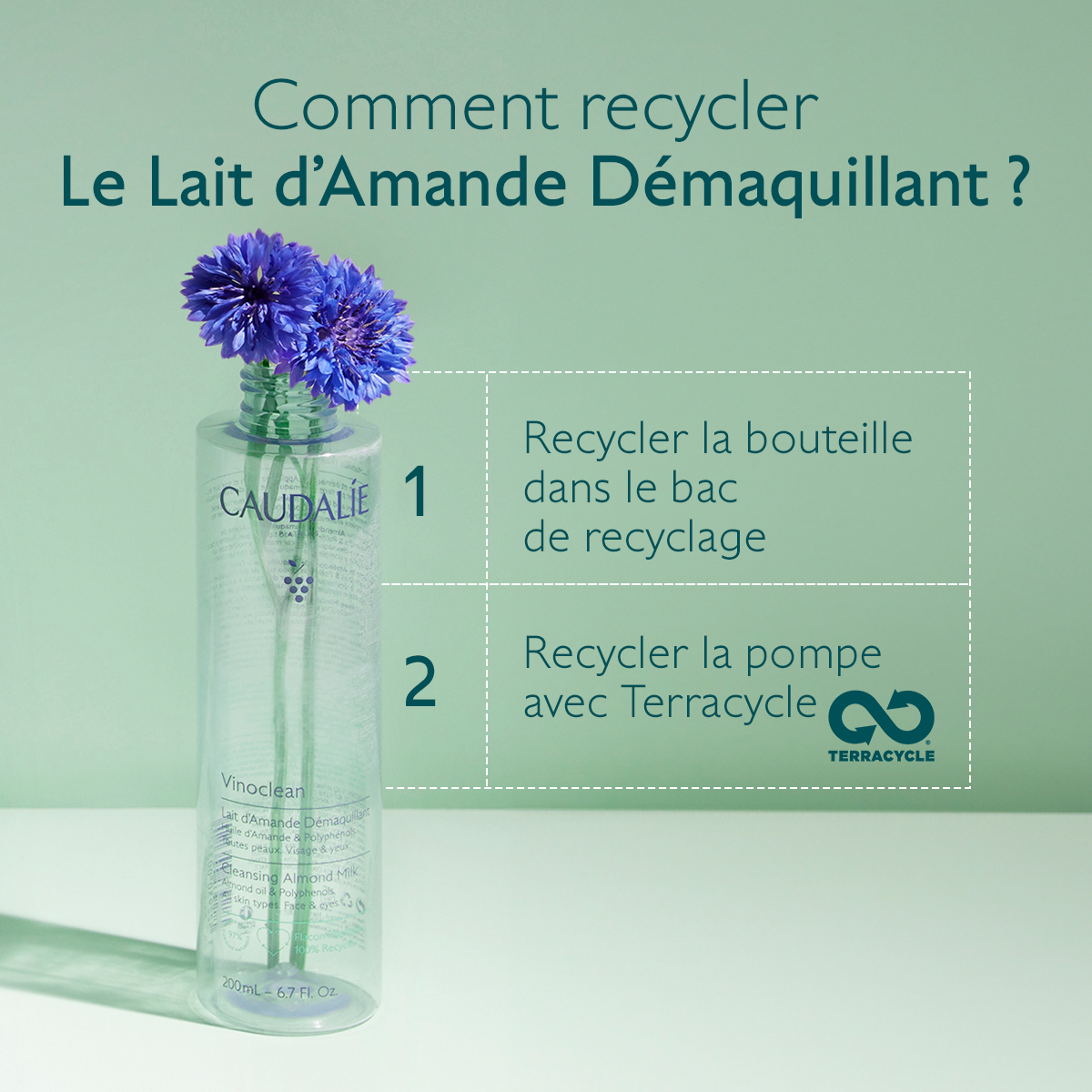 Caudalie Vinoclean - Lait d_Amande Démaquillant 200ml – Image 4