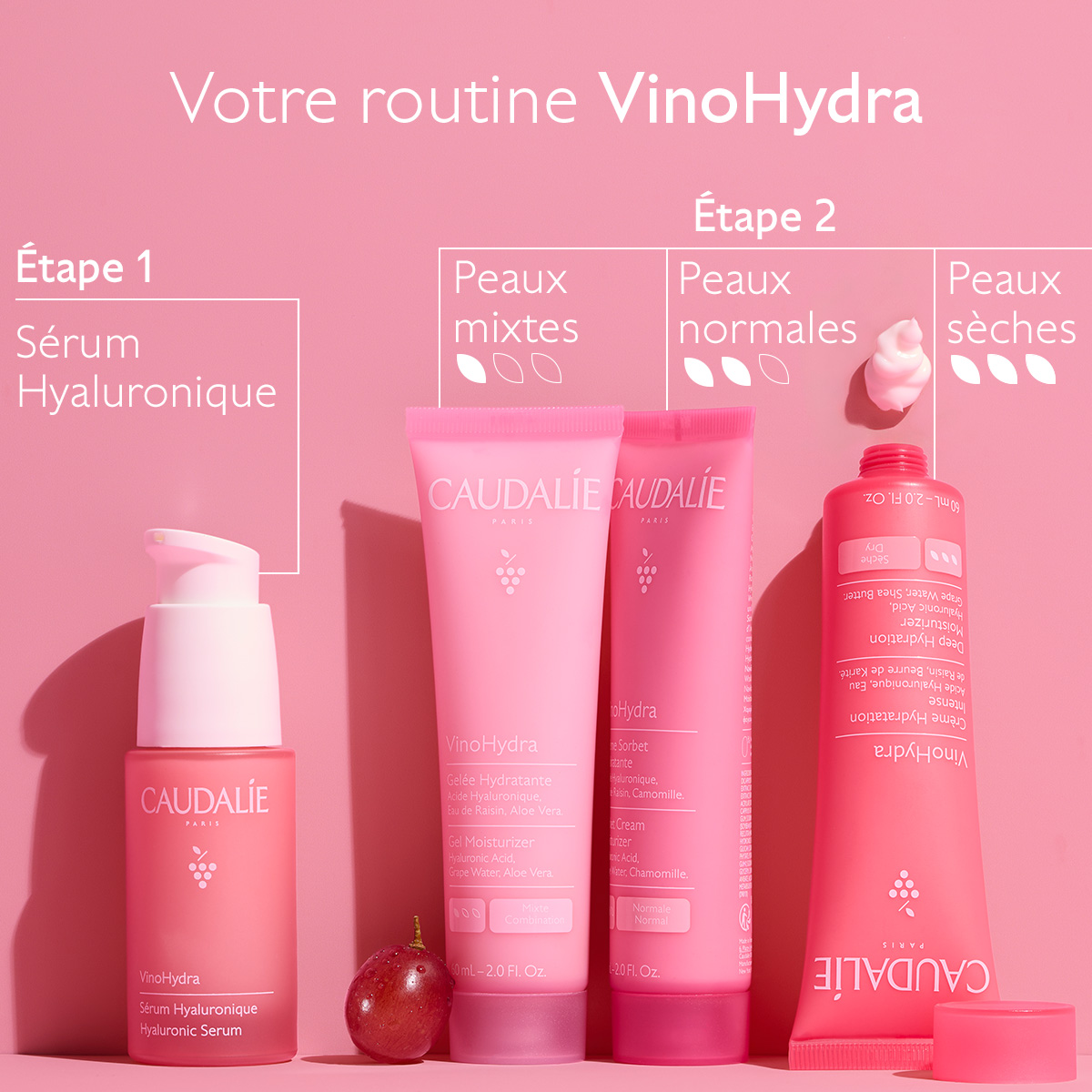 Caudalie Vinohydra - Crème sorbet hydratante à l_acide hyaluronique et camomille – Image 5