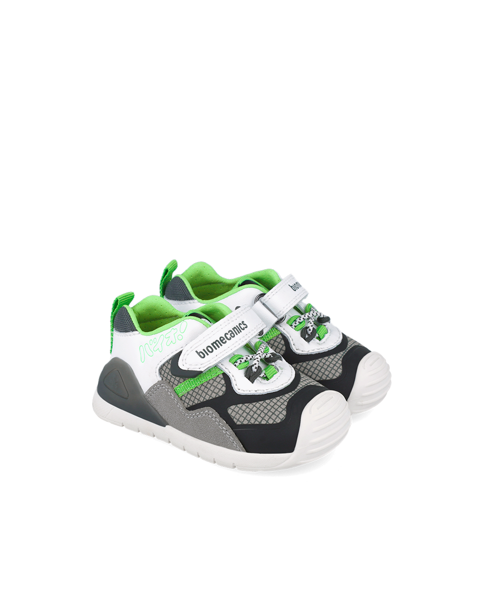 BIOMECANICS Chaussure urban blanc et vert (Napa) Pointure 21 Réf: 251130-C543 – Image 2