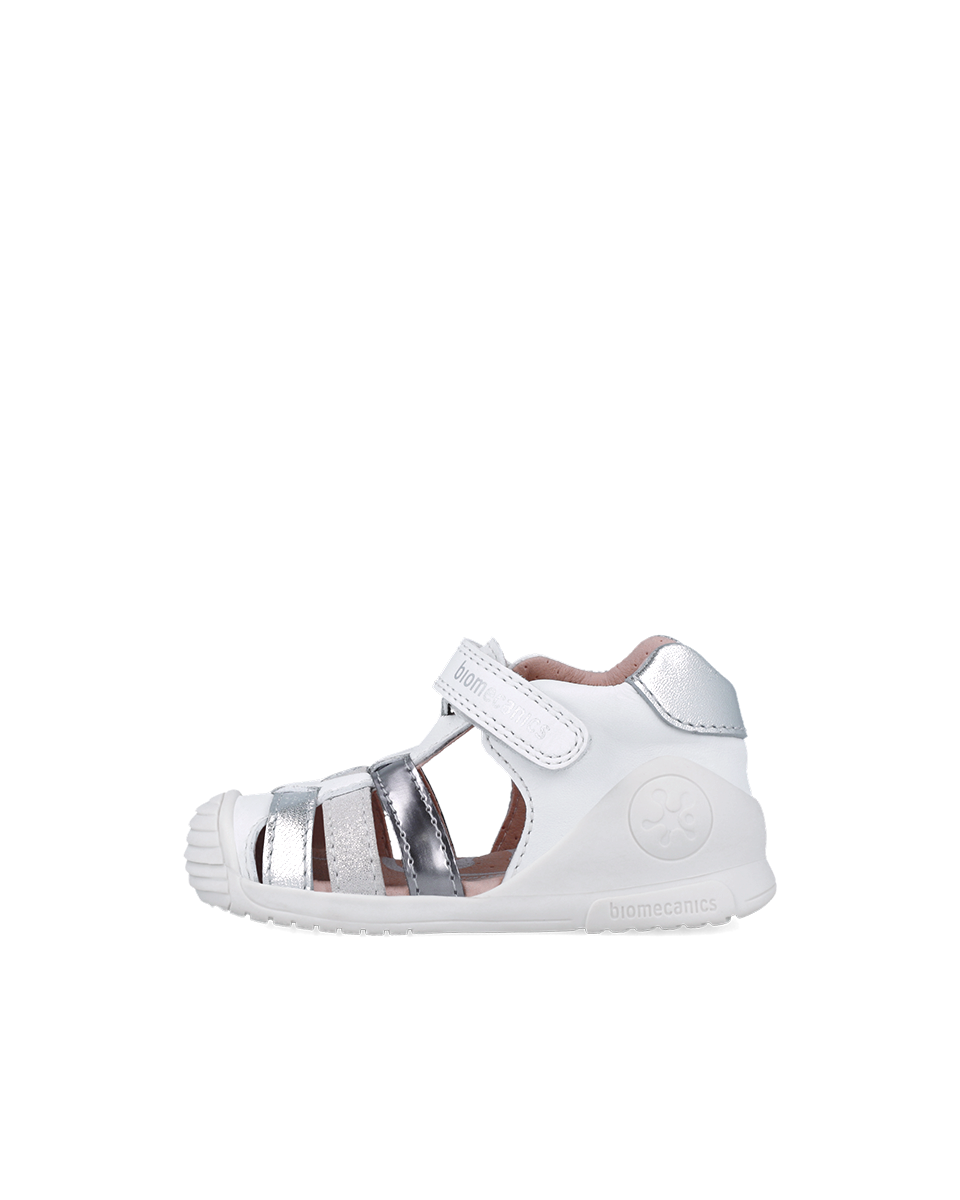 BIOMECANICS Sandale casual à brides blanc et argent (Napa) Pointure 23 Réf: 252104-B313 – Image 2