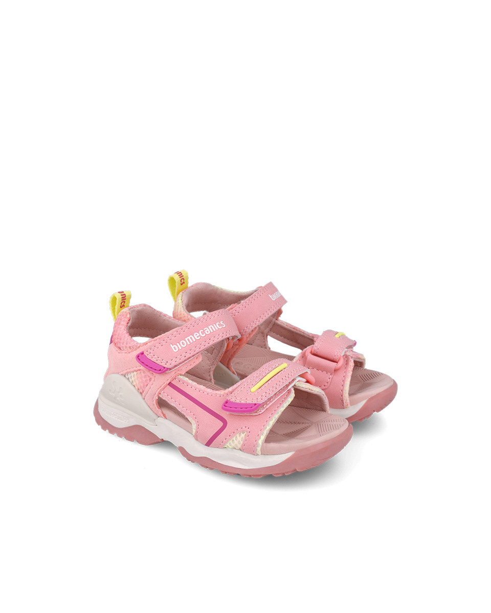 BIOMECANICS Chaussure sport blanc et corail (Maille) Pointure 28 Réf 252246-B488