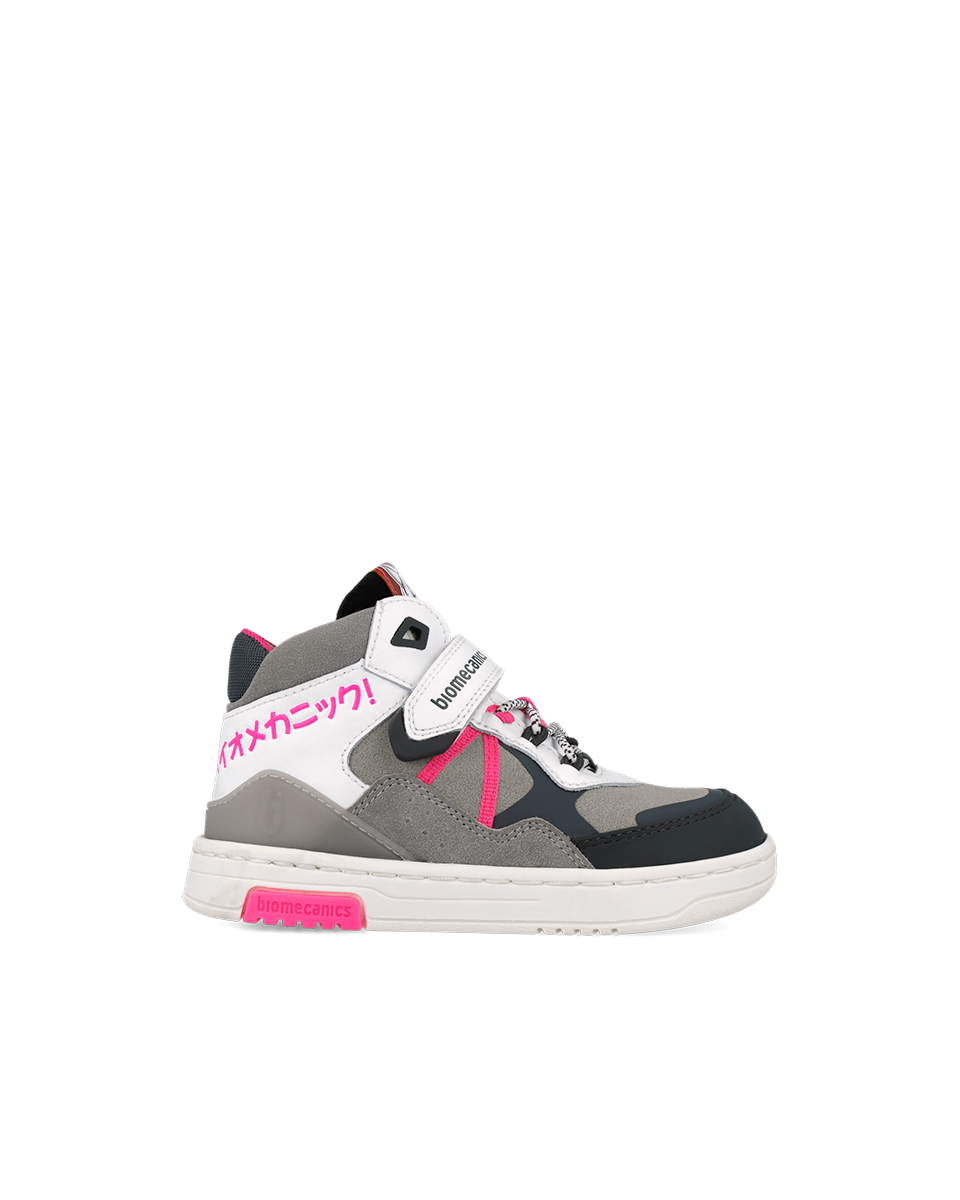 BIOMECANICS Bottine casual blanc et fuchsia (Napa) Pointure 28 Réf 251237-B304