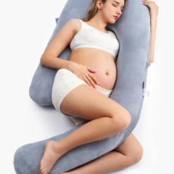 Momcozy Coussin de grossesse et allaitement gris