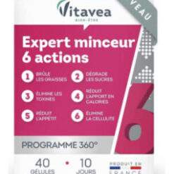 VITAVEA Expert Minceurs 6 Actions 40 Gélules
