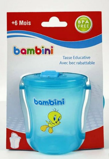 BAMBINI TASSE EDUCATIVE BEC RABATTABLE BLEU - 448
