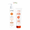 Arbio pack lait demaquillant vitamine c + ecran solaire spf50+ teinté