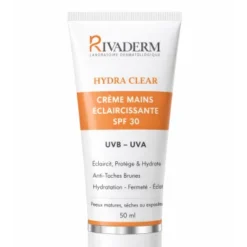 RIVADERM HYDRA CLEAR CREME MAINS ECLAIRCISSANTE SPF30 50ML