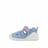 Sandales Premiers Pas Biomecanics – Toile Denim Bleue et Rose Pastel REF: 262179-A371