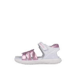 Sandales Fille Biomecanics – Blanc et Rose Métallisé REF: 262209-A113